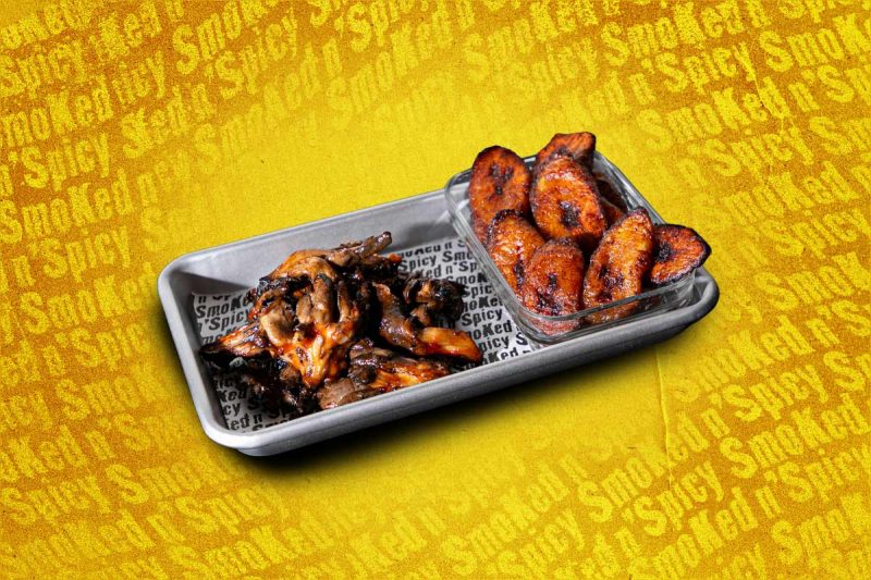 Jerk veggie+plantain-fondjaune Jerk veggie+plantain-fondjaune