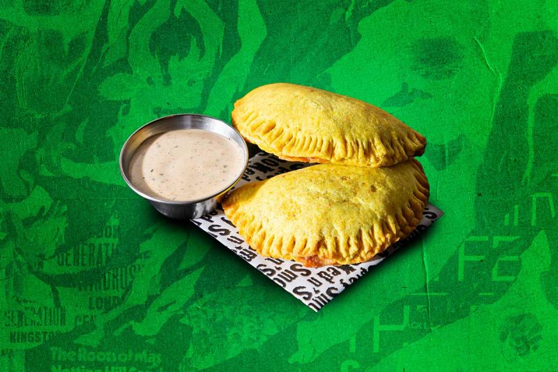 Patty+sauce aïoli-fondvert Patty+sauce aïoli-fondvert