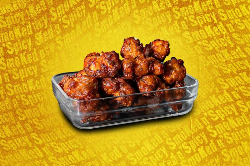 Popcorn chicken+fondjaune Popcorn chicken+fondjaune